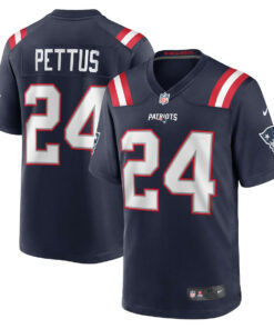 Dell Pettus 24 New England Patriots Game Men Jersey - Navy JS6828 nicesnker
