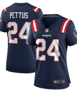 Dell Pettus 24 New England Patriots Women's Game Jersey - Navy JS8064 nicesnker