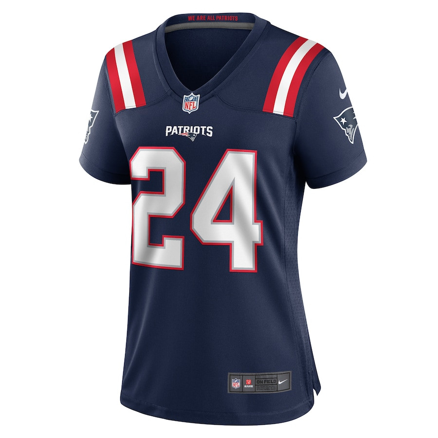 Dell Pettus 24 New England Patriots Women's Game Jersey - Navy JS8064 nicesnker - Image 2