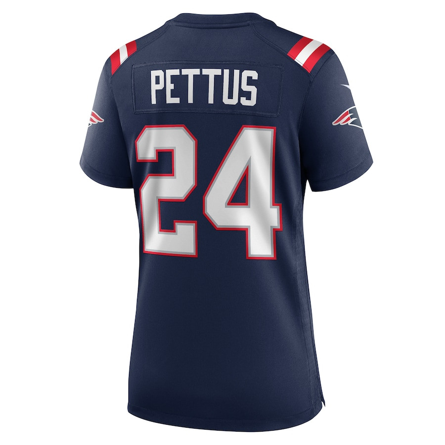Dell Pettus 24 New England Patriots Women's Game Jersey - Navy JS8064 nicesnker - Image 3