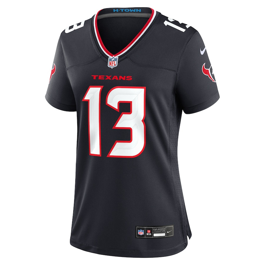 DelShawn Phillips 13 Houston Texans Team Game Women Jersey - Navy JS7848 nicesnker - Image 2