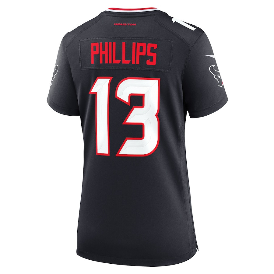 DelShawn Phillips 13 Houston Texans Team Game Women Jersey - Navy JS7848 nicesnker - Image 3