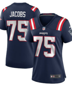 Demontrey Jacobs 75 New England Patriots Women's Game Jersey - Navy JS4975 nicesnker