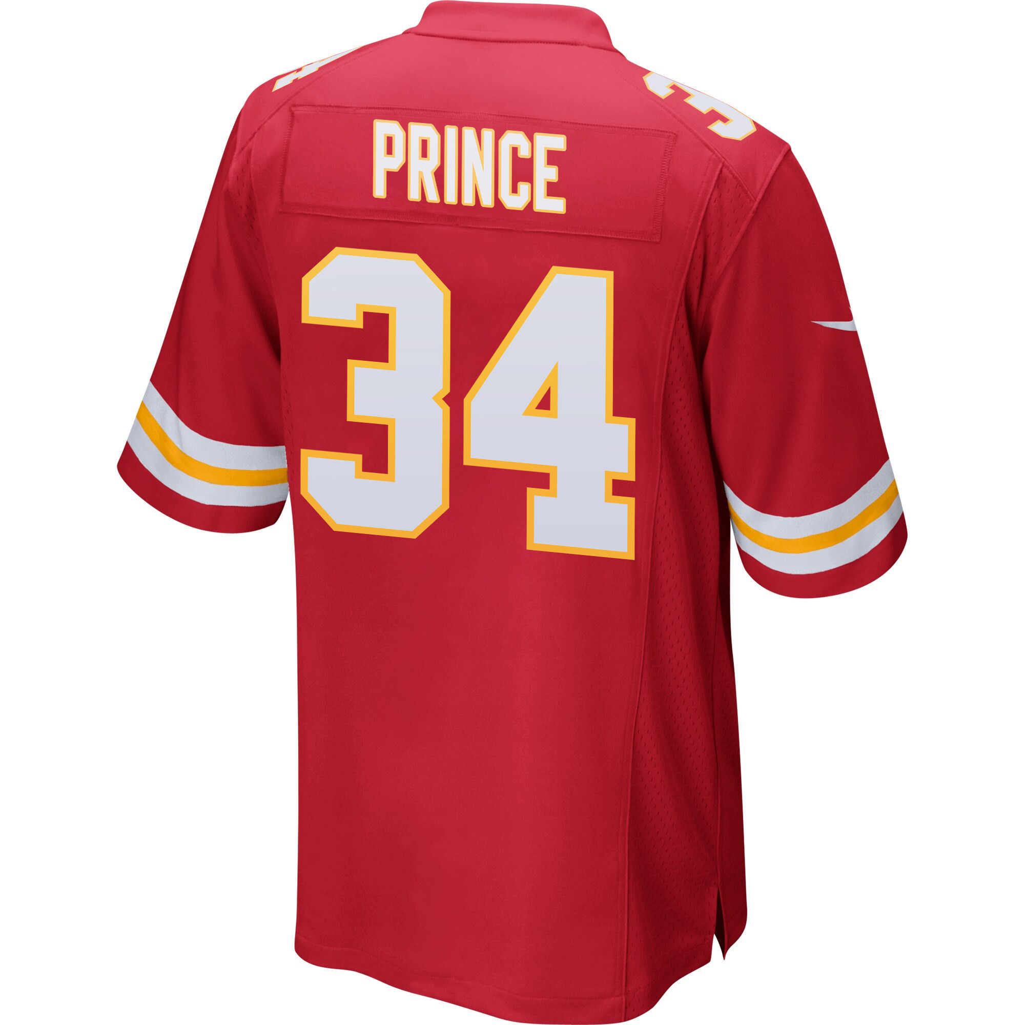 Deneric Prince 34 Kansas City Chiefs Super Bowl LVIII Champions 4X Game Men Jersey - Red JS5132 nicesnker - Image 3
