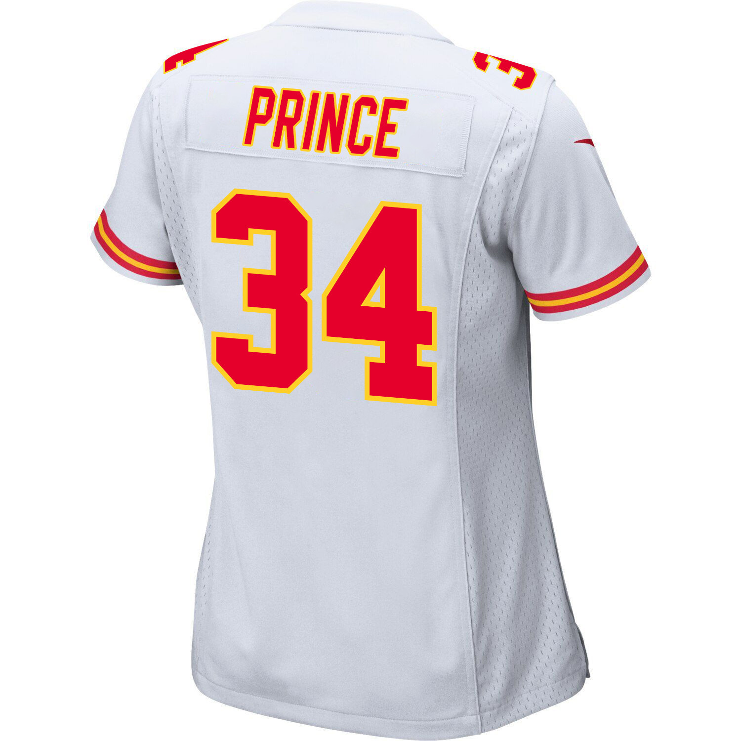 Deneric Prince 34 Kansas City Chiefs Super Bowl LVIII Champions 4X Game Women Jersey - White JS4844 nicesnker - Image 3