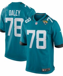 Dennis Daley 78 Jacksonville Jaguars Team Game Men Jersey - Teal JS5605 nicesnker