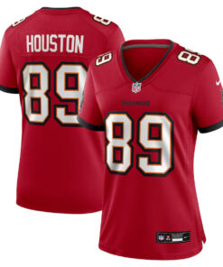 Dennis Houston 89 Tampa Bay Buccaneers Women's Game Jersey - Red JS3463 nicesnker