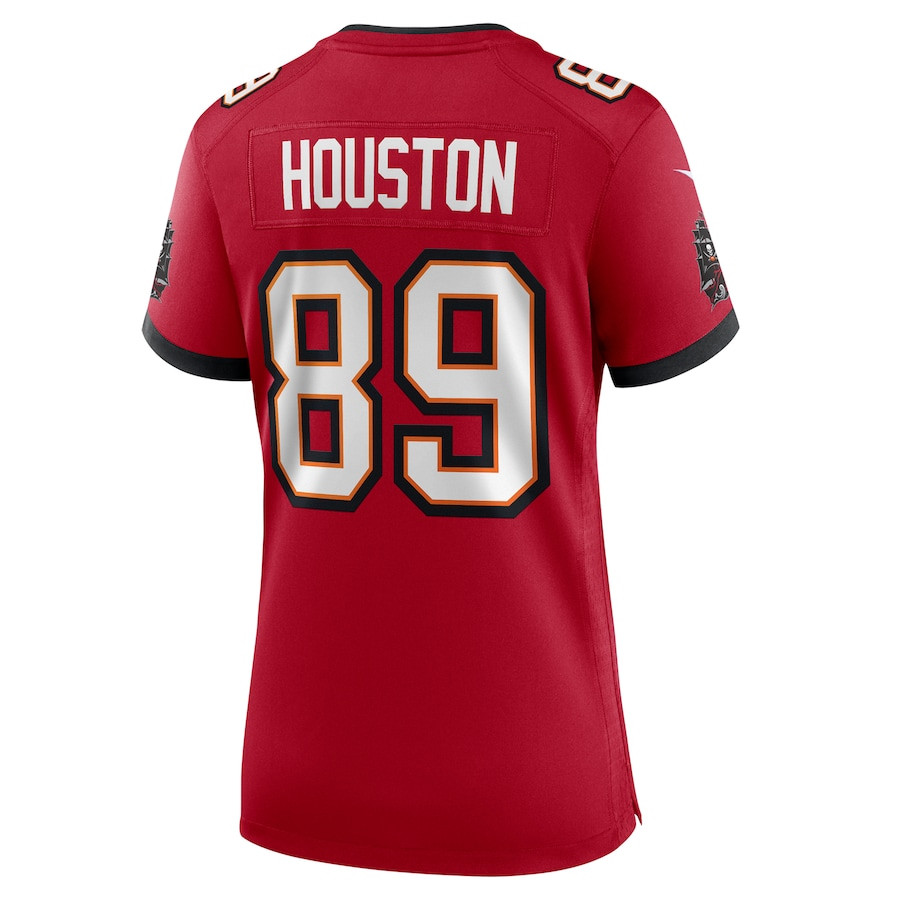 Dennis Houston 89 Tampa Bay Buccaneers Women's Game Jersey - Red JS3463 nicesnker - Image 3