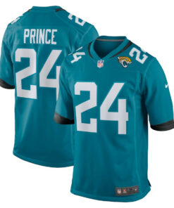 De??ntre Prince 24 Jacksonville Jaguars Team Game Men Jersey - Teal JS5087 nicesnker