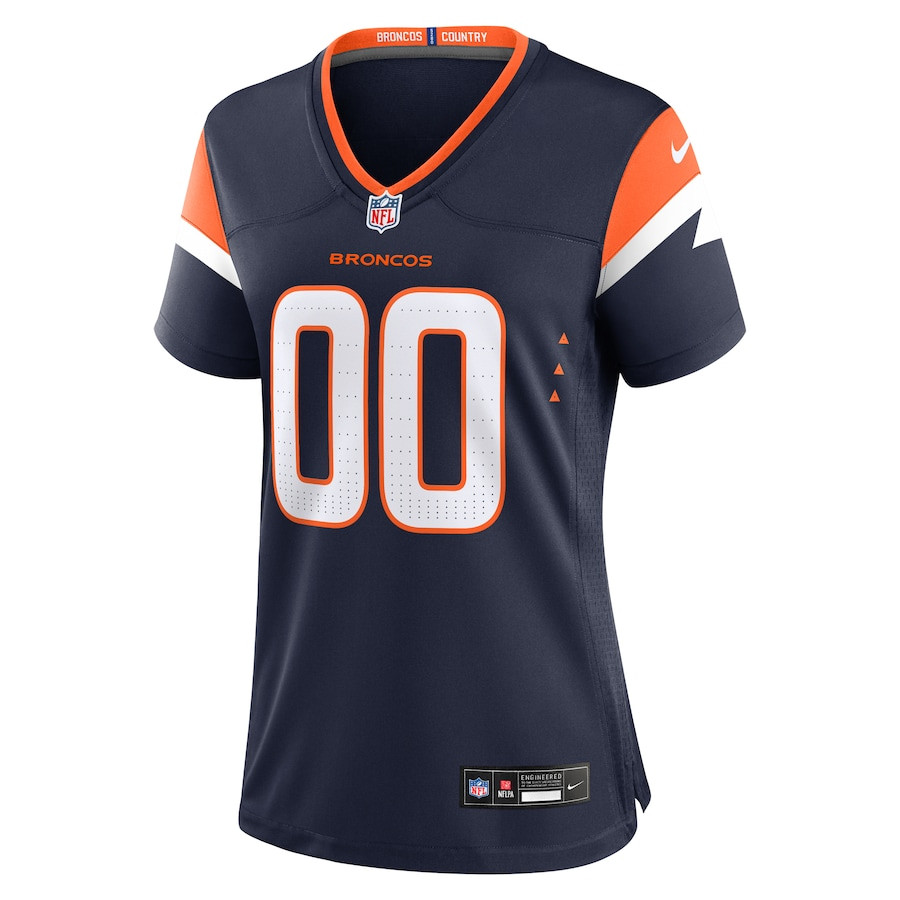 Denver Broncos Custom Alternate Game Women Jersey - Navy JS8892 nicesnker - Image 2