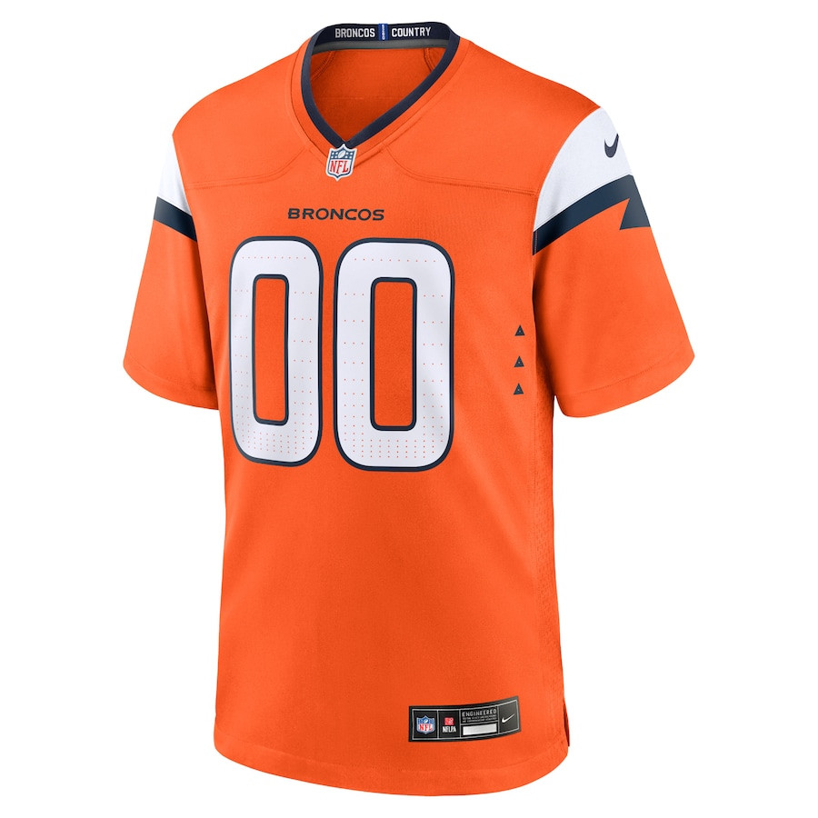 Denver Broncos Custom Game Men Jersey - Orange JS7071 nicesnker - Image 2