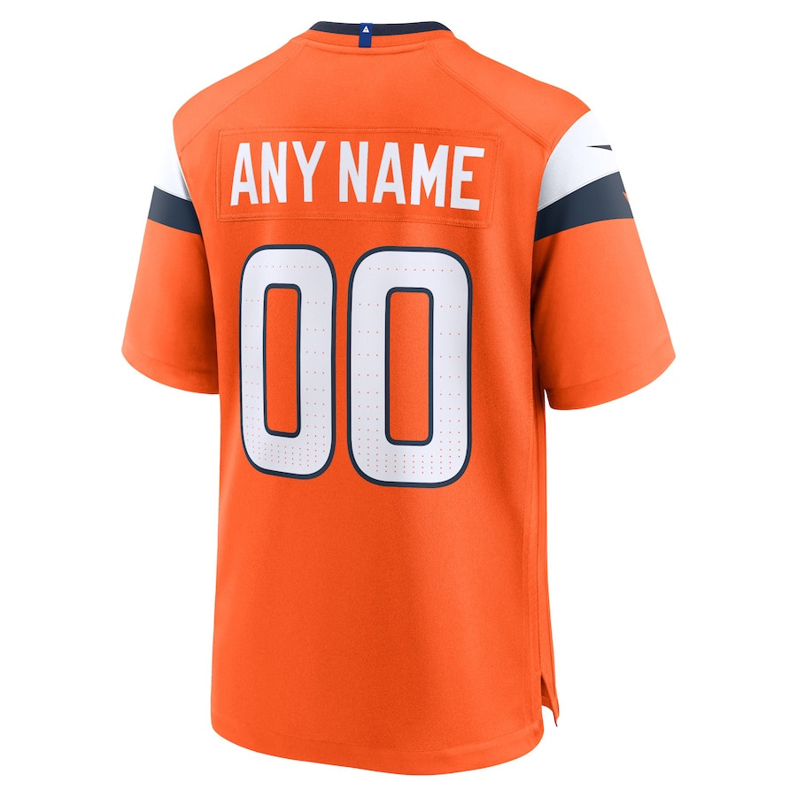 Denver Broncos Custom Game Men Jersey - Orange JS7071 nicesnker - Image 3