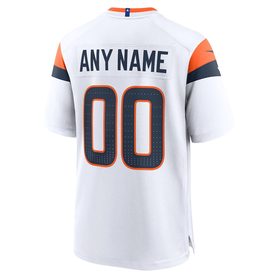 Denver Broncos Custom Game Men Jersey - White JS7159 nicesnker - Image 3