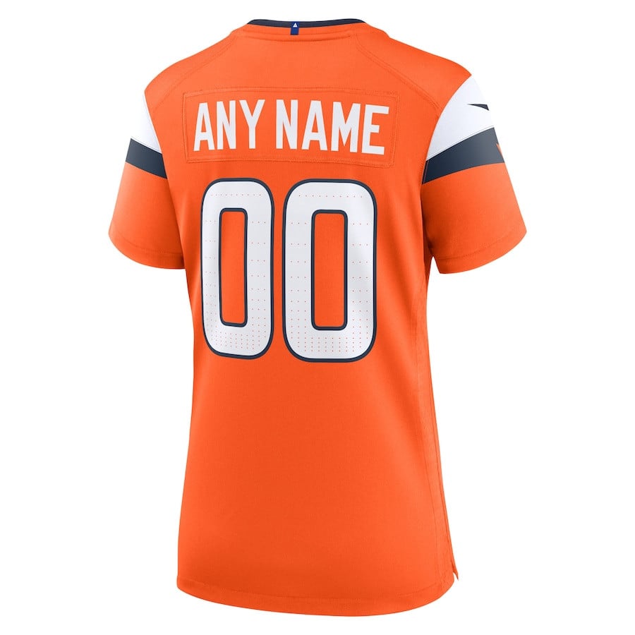 Denver Broncos Custom Game Women Jersey - Orange JS8686 nicesnker - Image 3