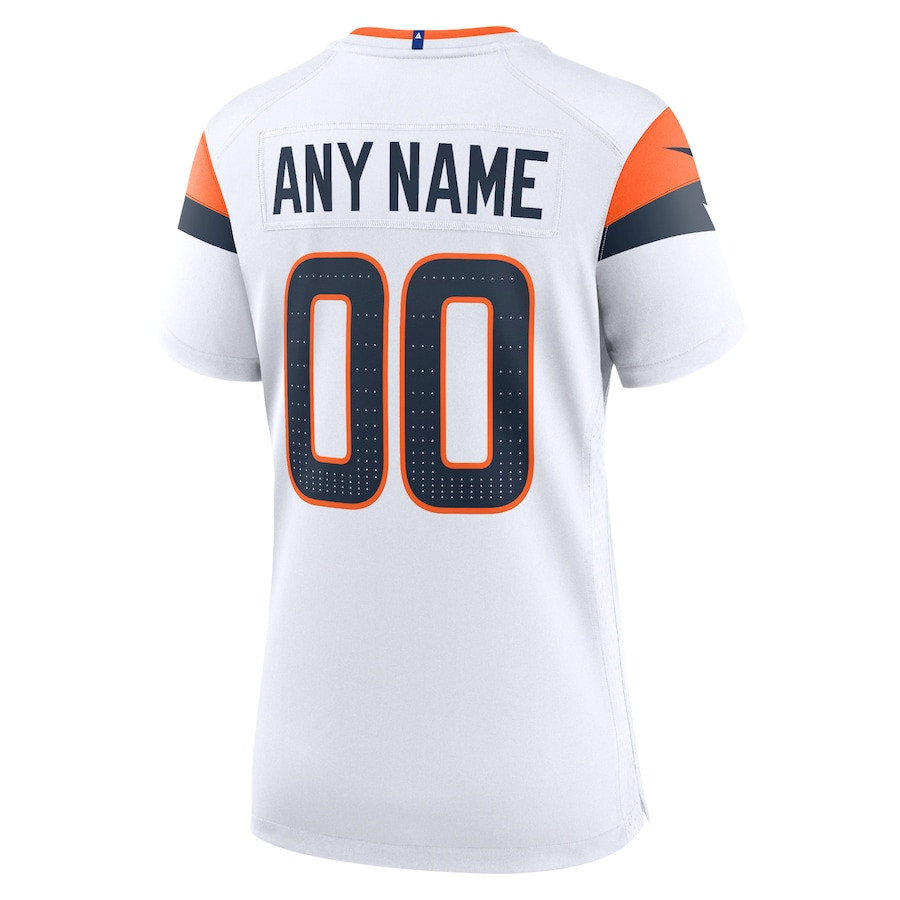 Denver Broncos Custom Game Women Jersey - White JS9227 nicesnker - Image 3