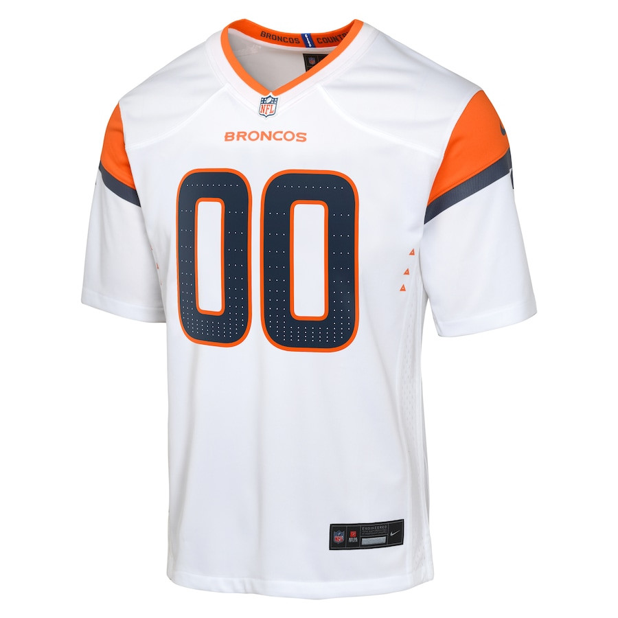Denver Broncos Custom Game YOUTH Jersey - White JS6228 nicesnker - Image 2