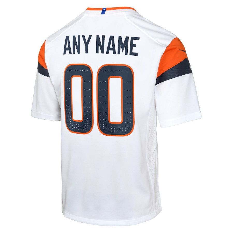 Denver Broncos Custom Game YOUTH Jersey - White JS6228 nicesnker - Image 3