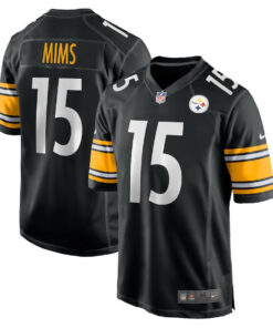 Denzel Mims 15 Pittsburgh Steelers Game Men Jersey - Black JS7309 nicesnker