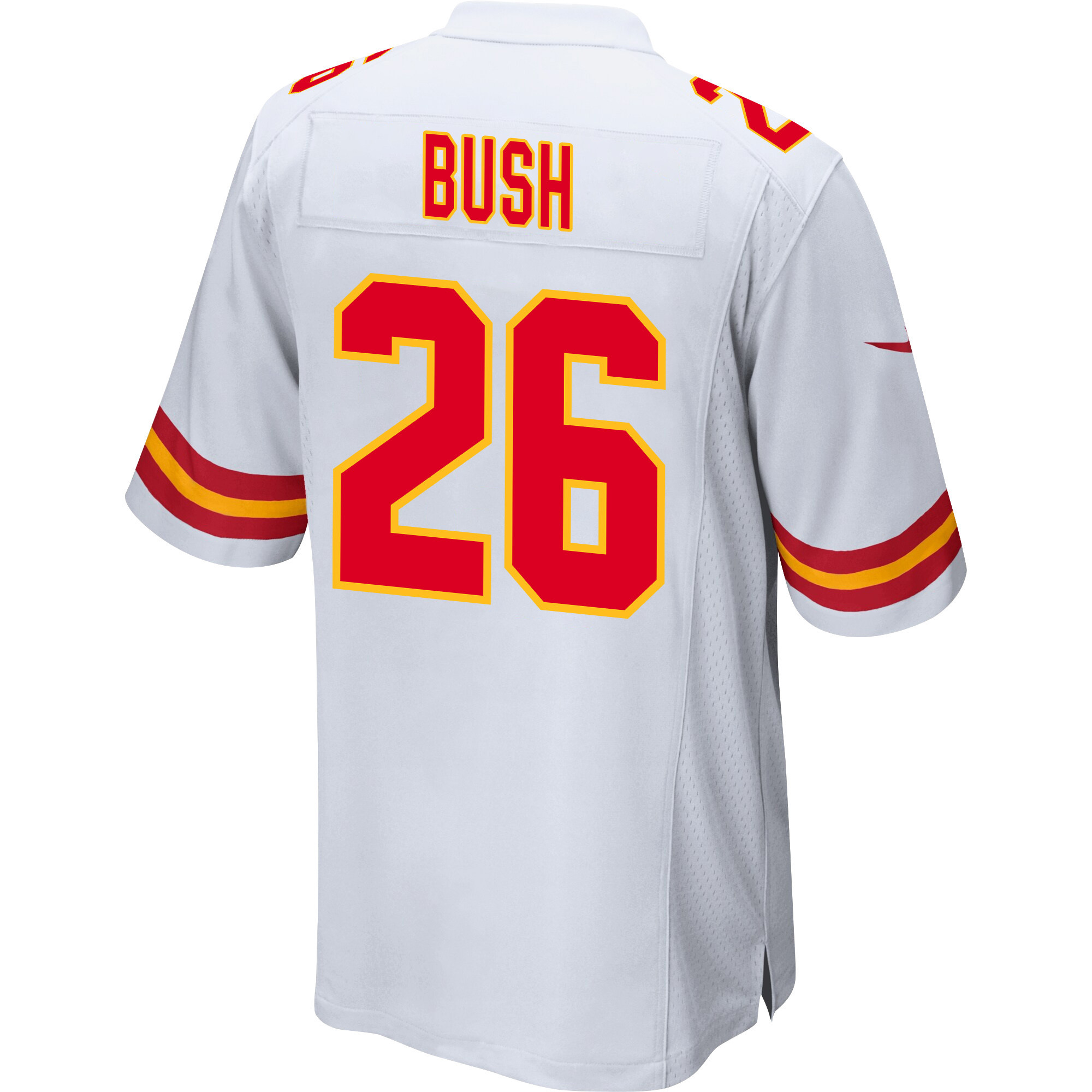 Deon Bush 26 Kansas City Chiefs AFC Champions Patch Game Men Jersey - White JS2443 nicesnker - Image 3