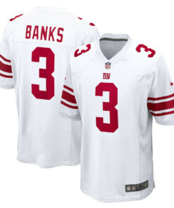 Deonte Banks 3 New York Giants Game Men Jersey - White JS6991 nicesnker