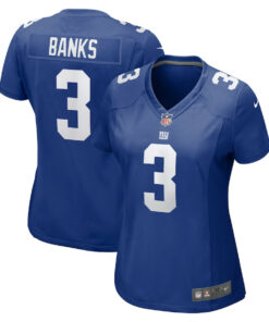 Deonte Banks 3 New York Giants Women Game Jersey - Royal JS8436 nicesnker