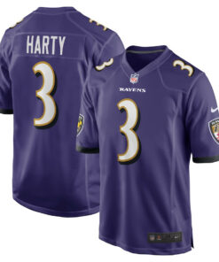 Deonte Harty 3 Baltimore Ravens Team Game Men Jersey - Purple JS9356 nicesnker