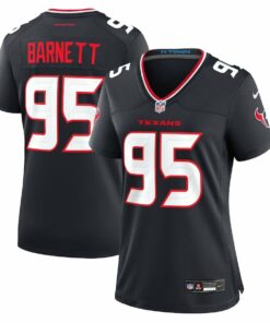Derek Barnett 95 Houston Texans Women's Team Game Jersey - Navy JS9249 nicesnker