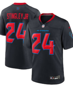 Derek Stingley Jr. 24 Houston Texans 2nd Alternate Game Jersey - Men, Navy JS4181 nicesnker