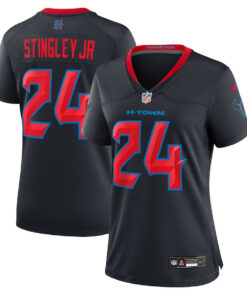 Derek Stingley Jr. 24 Houston Texans Alternate Game Women Jersey - Navy JS1695 nicesnker