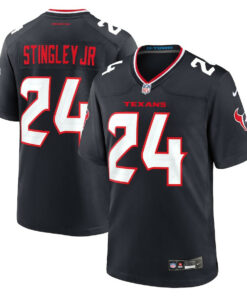 Derek Stingley Jr. 24 Houston Texans Game Jersey - Men, Navy JS3188 nicesnker
