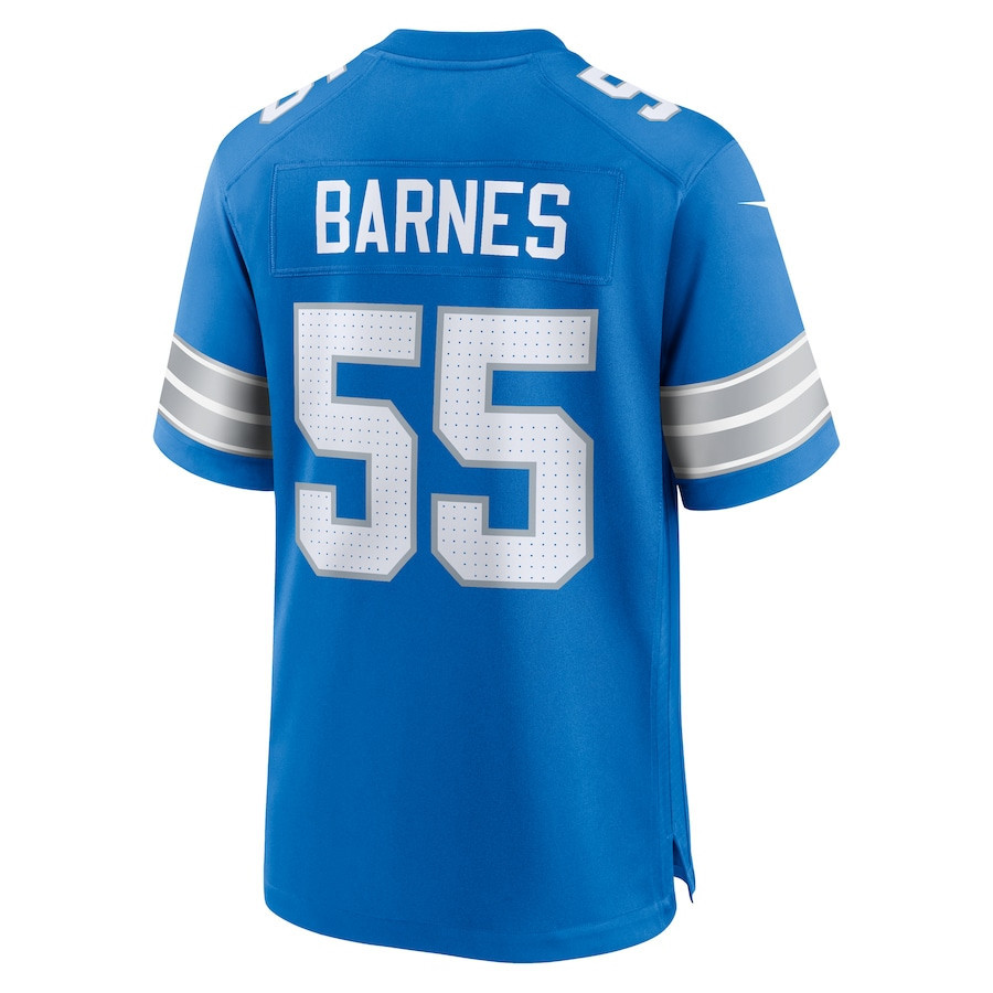 Derrick Barnes #55 Detroit Lions Super Bowl LIX Jersey - Men's - Blue JS5090 nicesnker - Image 3