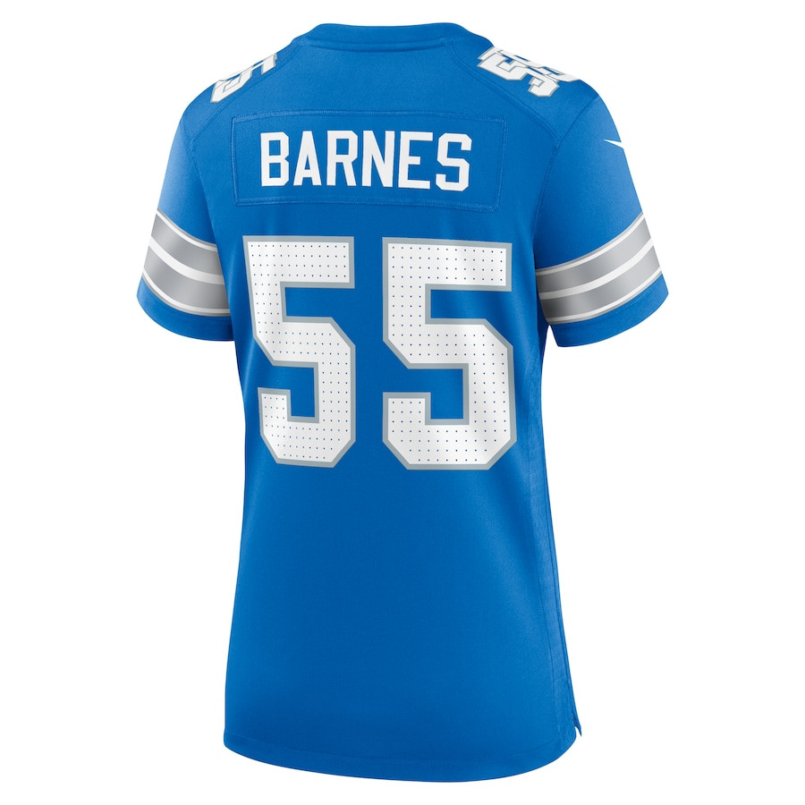Derrick Barnes 55 Detroit Lions Women's Team Game Jersey - Blue JS1599 nicesnker - Image 3