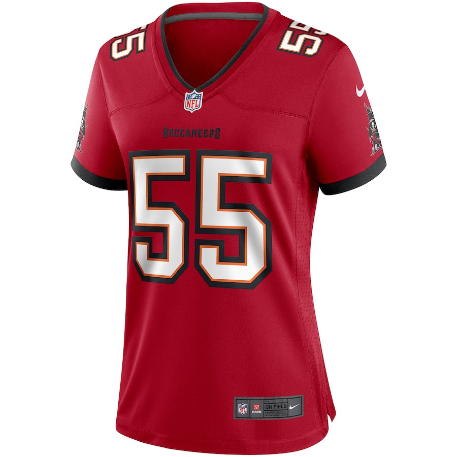 Derrick Brooks 55 Tampa Bay Buccaneers Women Game Retired Jersey - Red JS5110 nicesnker - Image 2