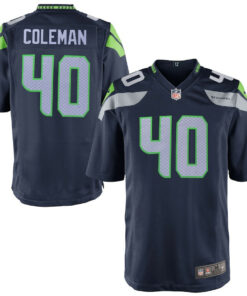 Derrick Coleman 40 Seattle Seahawks YOUTH Team Color Game Jersey - College Navy JS6147 nicesnker