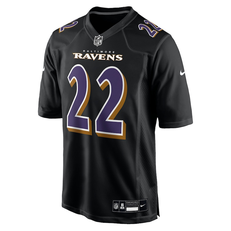 Derrick Henry 22 Baltimore Ravens Fashion Men Jersey - Carbon Black JS6596 nicesnker - Image 3