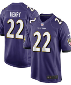 Derrick Henry 22 Baltimore Ravens Game Men Jersey - Purple JS5792 nicesnker