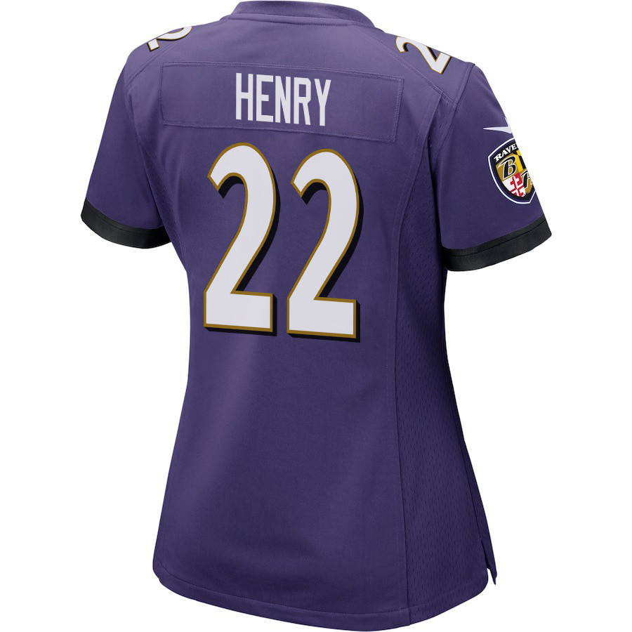 Derrick Henry 22 Baltimore Ravens Game Women Jersey - Purple JS7272 nicesnker - Image 3