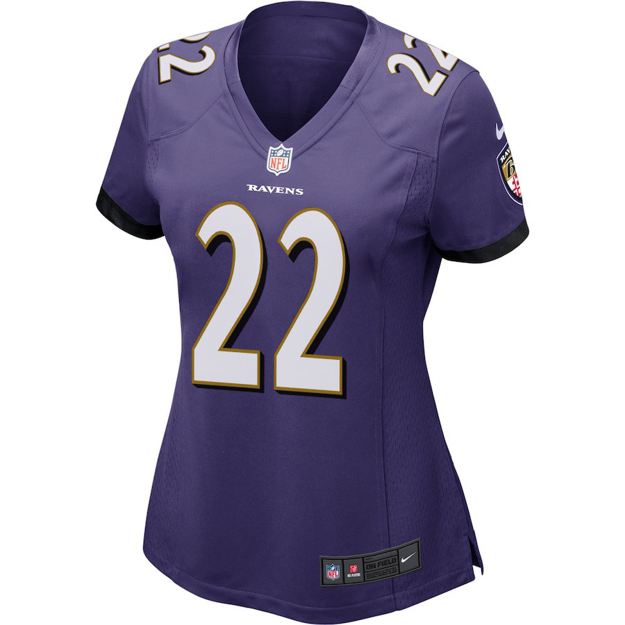 Derrick Henry 22 Baltimore Ravens Game Women Jersey - Purple JS7272 nicesnker - Image 2