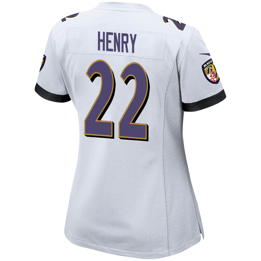 Derrick Henry 22 Baltimore Ravens Game Women Jersey - White JS1398 nicesnker - Image 3