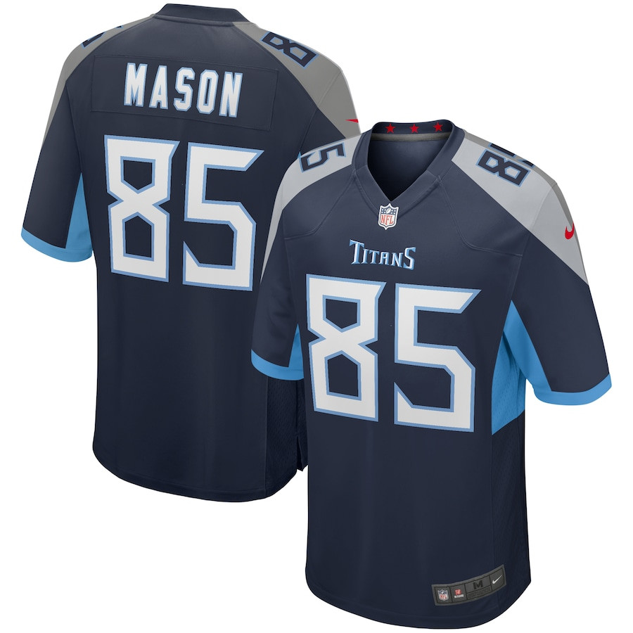 Derrick Mason 85 Tennessee Titans Men Game Retired Jersey - Navy JS9762 nicesnker