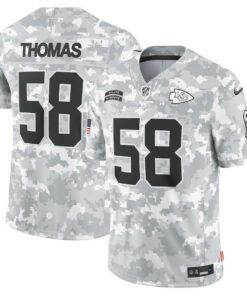 Derrick Thomas 58 Kansas City Chiefs 2024 Salute to Service Retired Player Limited Men Jersey - Arctic Camo JS7938 nicesnker