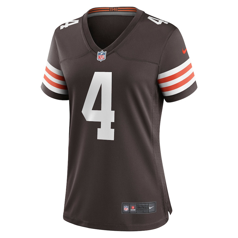 Deshaun Watson 4 Cleveland Browns Women Jersey - Brown JS7086 nicesnker - Image 2