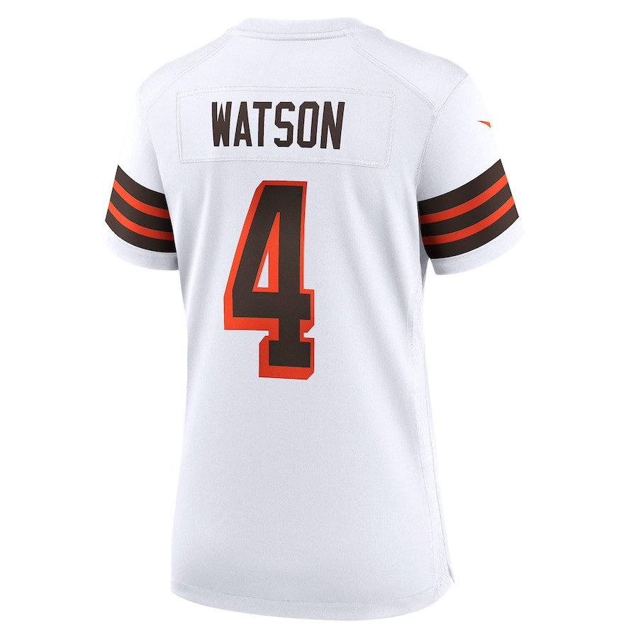 Deshaun Watson 4 Cleveland Browns Women Jersey - White JS7993 nicesnker - Image 3