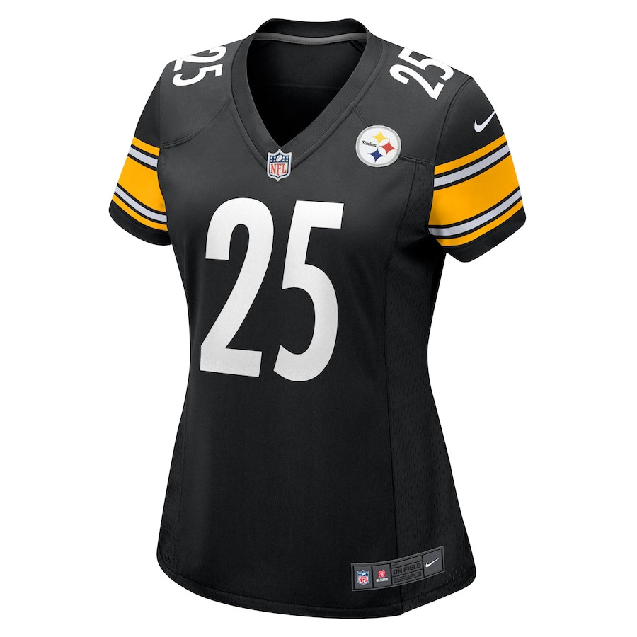 DeShon Elliott 25 Pittsburgh Steelers Women's Game Jersey - Black JS8826 nicesnker - Image 2