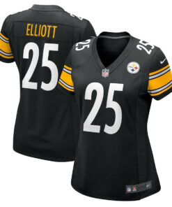 DeShon Elliott 25 Pittsburgh Steelers Women's Game Jersey - Black JS8826 nicesnker