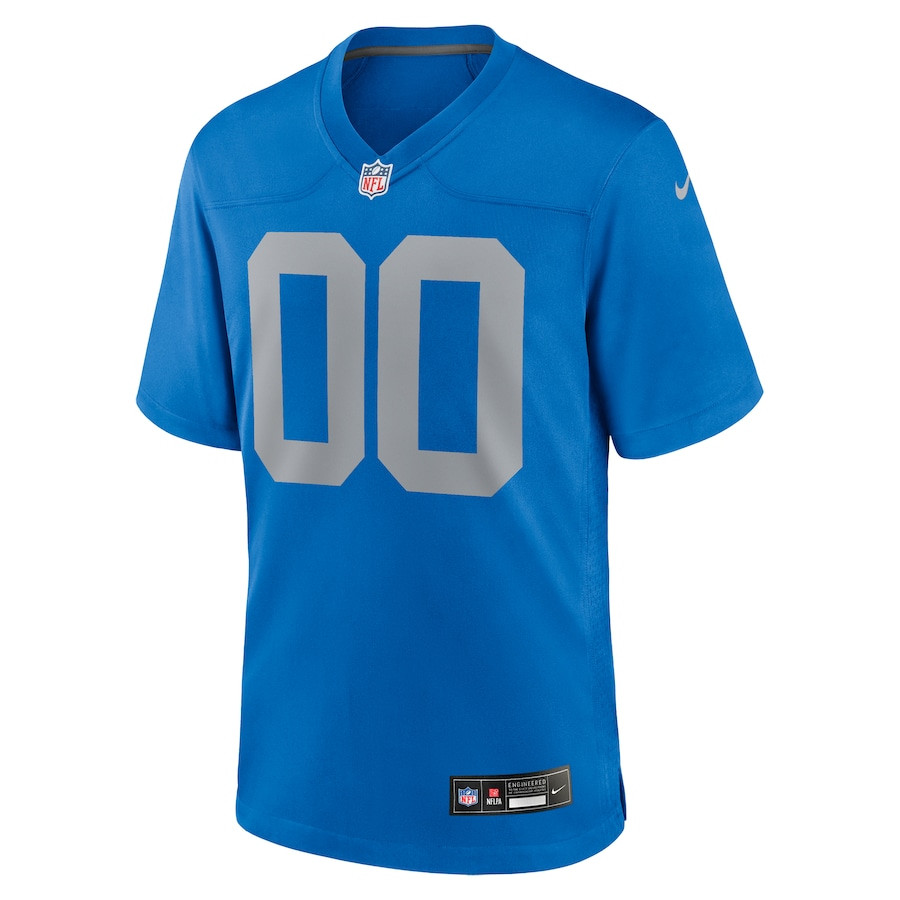 Detroit Lions Alternate Custom Game Men Jersey - Blue JS4149 nicesnker - Image 2