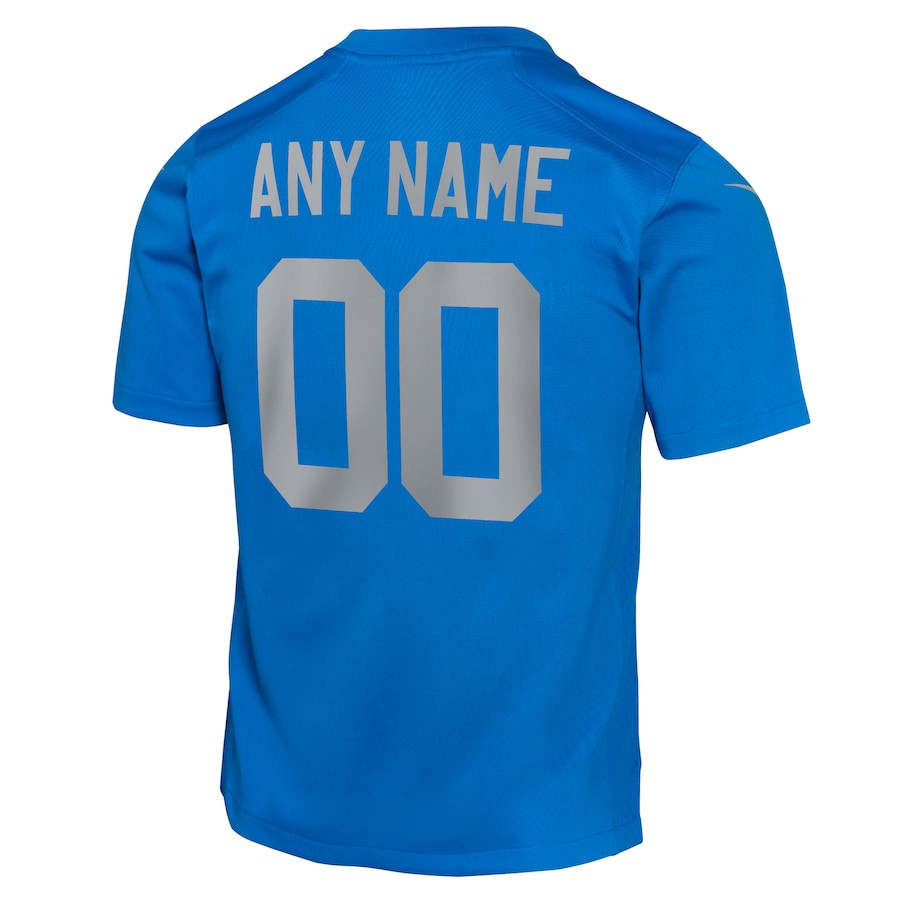 Detroit Lions Alternate Custom Game YOUTH Jersey - Blue JS8288 nicesnker - Image 3