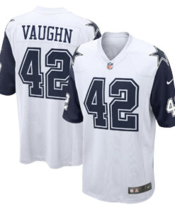 Deuce Vaughn 42 Dallas Cowboys Alternate Game Men Jersey - White JS3062 nicesnker