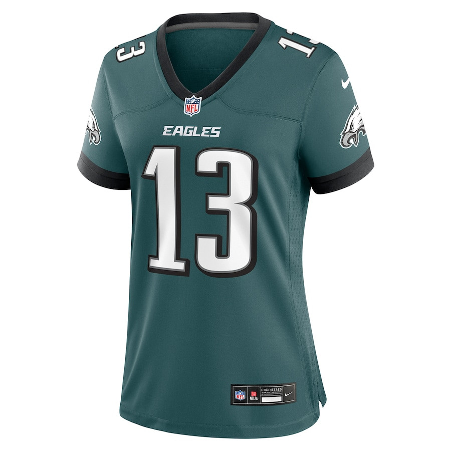 DeVante Parker 13 Philadelphia Eagles Women Game Jersey - Midnight Green JS9127 nicesnker - Image 2