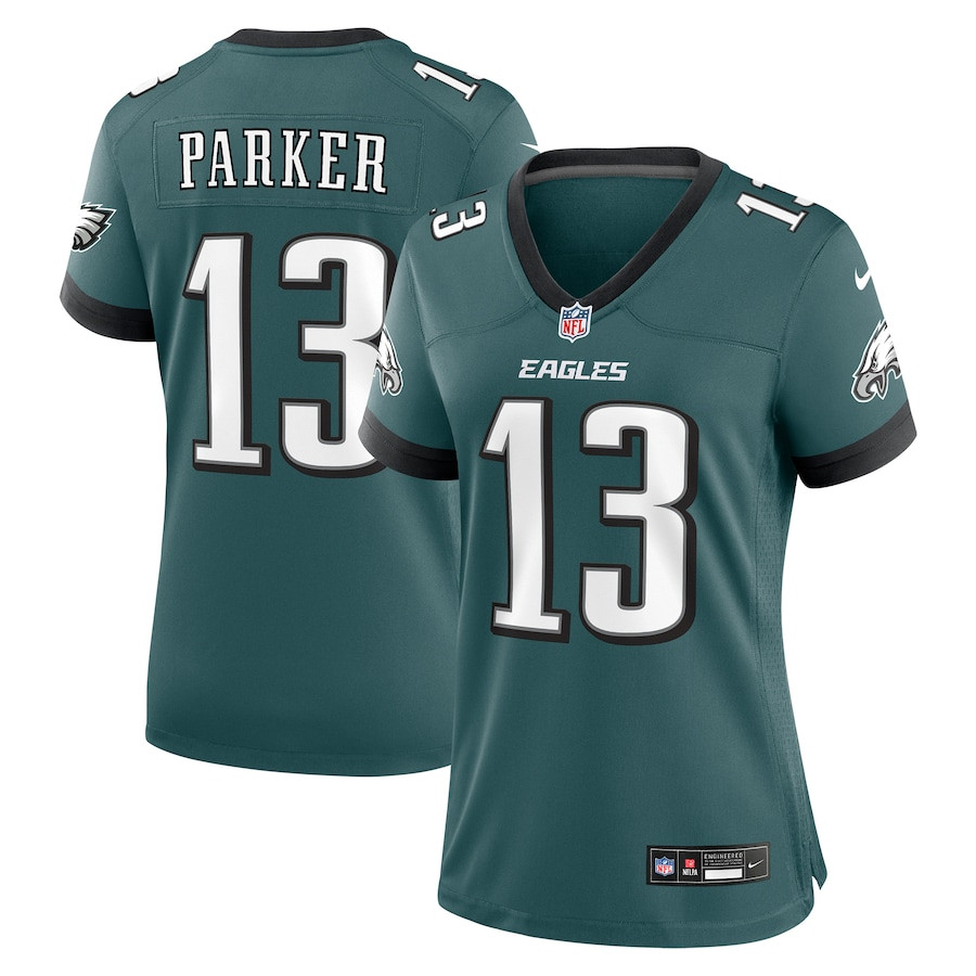DeVante Parker 13 Philadelphia Eagles Women Game Jersey - Midnight Green JS9127 nicesnker